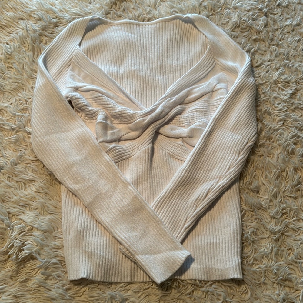 Crossover Sweater, size L. NWOT